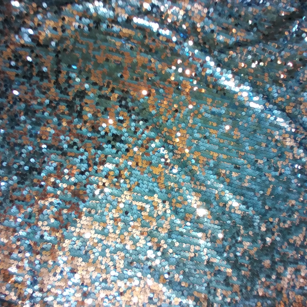 NWT Anna Kaci Blue Sequinned Sparkle & Shine Womens Top Size 3X Mobwife Glam - Picture 11 of 11
